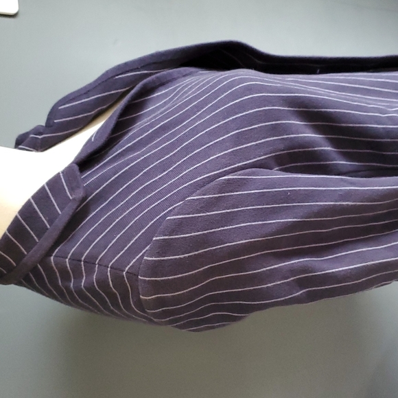 Nicole Farhi Corpcore blue pinstripe Office Siren Boardroom blazer jacket… - Picture 5 of 16
